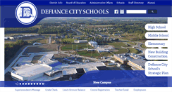 Desktop Screenshot of defiancecityschools.org