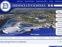 Tablet Screenshot of defiancecityschools.org